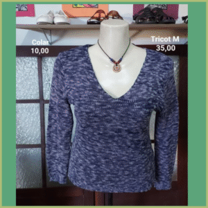 Blusa Tricot , Colar